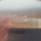 6 X Vintage Inox Borden Met Vergulde Rand “tuttogold Italy thumbnail 8
