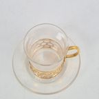 12 Glazen Gulla Skruf Thee Irish Coffee Glas Gold-Plated '60 thumbnail 10