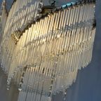 Vintage Design Kroonluchter 80’S Jaren 20 Stijl Hanglamp Kristal Staafjes thumbnail 9