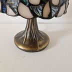 Vintage Glas In Lood Lampje Tiffany Stijl Lamp Schemerlamp thumbnail 7