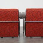 Set Van 2 Mooie En Comfortabele Leolux Design Fauteuils/Armchairs Model Scylla Met Extra Rugkusse thumbnail 4