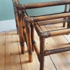 Vintage Bamboe Nesting Tables Rookglas thumbnail 8