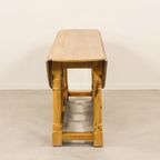 1970’s Scandinavian Modern Pine Gateleg Table thumbnail 9