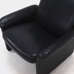 Black Leather Ds50 Armchair By De Sede Switzerland 1980S thumbnail 13