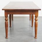 Grote Robuuste En Tijdloze Antieke Engelse Eettafel Gemaakt Van Eikenhout thumbnail 15