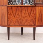 Deens Hoek Vitrine Kast, 1960s thumbnail 8