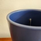 Vintage West Germany Blauwe Vaas Vaasje Blauw Keramiek thumbnail 3