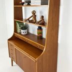 Scandinavisch Vintage Teak Fineren Boekenkast thumbnail 11