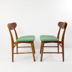 2 Deense Eetkamer Stoelen Nieuw Gestoffeerd Ploegwool thumbnail 7