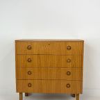 Zweedse Vintage Teak Fineren Ladekast Umasjo thumbnail 2