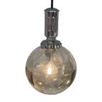 Massive - Cascade - Vintage 60’S Hanging Pendant - Including Matching Canopy - Smoked Glass thumbnail 8