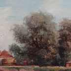 René Bazin "Groot Landschap Uit 1898". thumbnail 6