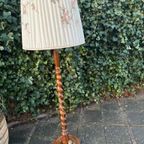 Vintage Turn Vloerlamp Hout ’60 Spindel Mid Century Japandi thumbnail 2