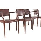 Set Van 2 +2 Stoelen Niels Otto Moller Model 65 + 80 Vintage Palissander thumbnail 16