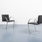 Pair Of Sculptural Italian Modern Chairs / Eetkamerstoelen From 1970’S thumbnail 4