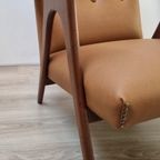 Vintage Fauteuil ‘50’60 Opnieuw Bekleed thumbnail 11