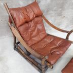 60'S / 70,S Vintage Fauteuil Safari Chair Design Stoel thumbnail 4