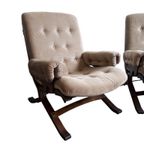 Set Van 2 Vintage Clubzetels / Fauteuils Westnofa Stijl thumbnail 2