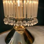 2 Beschikbaar Vintage Opaline Staafjes Tafellampen Kristal thumbnail 3