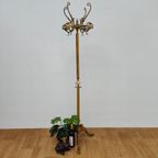 Messing Rococo Staande Kapstok Hollywood Regency Hall Tree 6 thumbnail 10