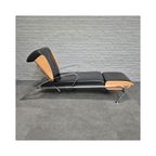 Zwart Lederen Lounge Stoel Futuro 3 Door Massimo Ghini Voor Moroso - Italië Jaren 80 thumbnail 13