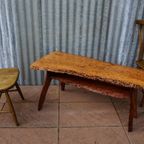 Salontafel Notenhout, Boomstam Tafel, Sidetable thumbnail 14