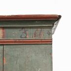 Antieke Beschilderde Bruidskast 1834 thumbnail 11