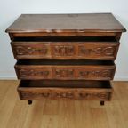 Vintage Queen Ann Ladekastje, Commode Dressoir Ladekast Badkamermeubel 106 thumbnail 6