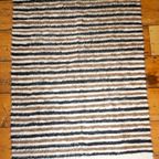 Antique Sivas Kilim Rug * Striped Black White Brown * Turkish Mohair Wool * Woven Textile * Blanket thumbnail 10