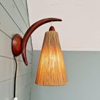 Wandlamp Van Teakhout En Sisaltouw, Temde, 1950-60 thumbnail 8