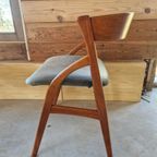 4 Deense Teak Eetkamerstoelen Van Dyrlund thumbnail 6