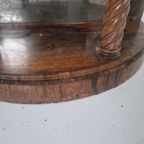 Art Deco Hal Kastje Noten Hout Spiegel. thumbnail 4