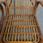 Set Van 2 Luxe Franse Rotan Vintage Design Fauteuils Uit De Jaren ’50 thumbnail 5