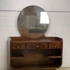 Vintage Art Deco Console Tafel /Dressoir Met Spiegel thumbnail 3