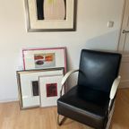 Dutch Originals Gispen 407 Fauteuil – Zwart Leder thumbnail 3