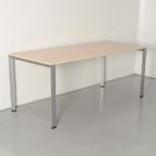 Ahrend 700 Bureau, Eiken Blad, 180 X80 Cm, Hoogte Instelbaar Onderstel thumbnail 2