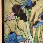 Glas In Lood Art Nouveau Bloemen In Park thumbnail 9