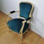 Brocante Vintage Franse Louis Xv Stoeltje, Fauteuil 304 thumbnail 15