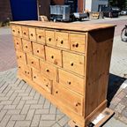 Oud Grenen Ladekast 20 Lades thumbnail 3