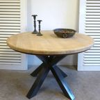 Prachtige Vintage Ronde Palissander Tafel 150 Cm thumbnail 9