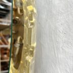 Grote Ovale Vintage 'Iceglass' Spiegel. Hillebrand, Duitsland 1970'S thumbnail 15