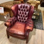 Engelse Bendic Chesterfield Oor Fauteuil Cognac Bruin thumbnail 4