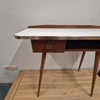 Jaren 50 Vintage Bijzettafel Kinder Bureau Kapstafel thumbnail 7