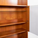 Danish 1970’s Teak Veneer Two Piece Cabinet / Boekenkast / Ladekast / Buffetkast / Kast thumbnail 5