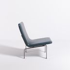 Danish Architectural Lounge Chair / Stoel / Fauteuil In Blue Galon From 1960’S thumbnail 4
