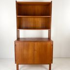 Kleine Teak Wandkast / Small Teak Wallunit | Vintage Kast thumbnail 4