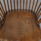 Geweldige Set Van 6 Antieke Engelse Windsor Stickback Chairs Uit De 19e Eeuw thumbnail 7