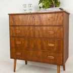 Scandinavisch Vintage Teak Fineren Ladekast Maloy thumbnail 8