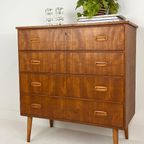 Scandinavisch Vintage Teak Fineren Ladekast Maloy thumbnail 11