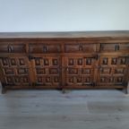 Spanish Baroque Carved Tuscan Credenza thumbnail 3